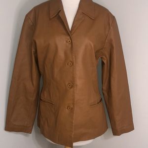 Forenza vintage 100% leather pantsuit, size 12